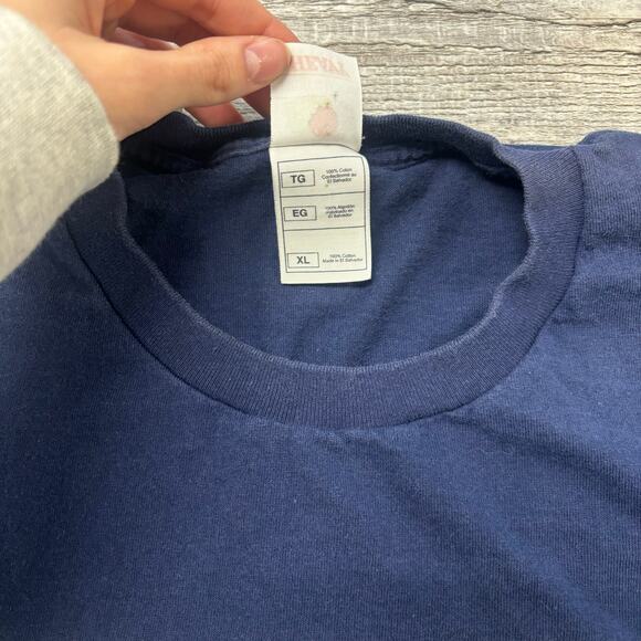 Vintage Y2K Hitch Fruit Of The Loom Blue Mens XL Crewneck Movie Promo T-Shirt - Picture 9 of 9